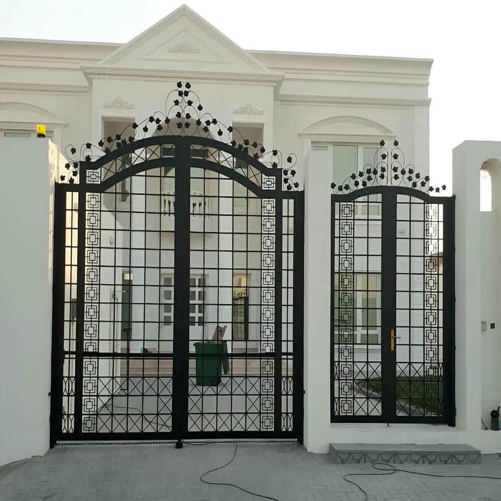 فروش درب پارکینگ فلزی حیاط رنگ مقاوم در رفسنجان