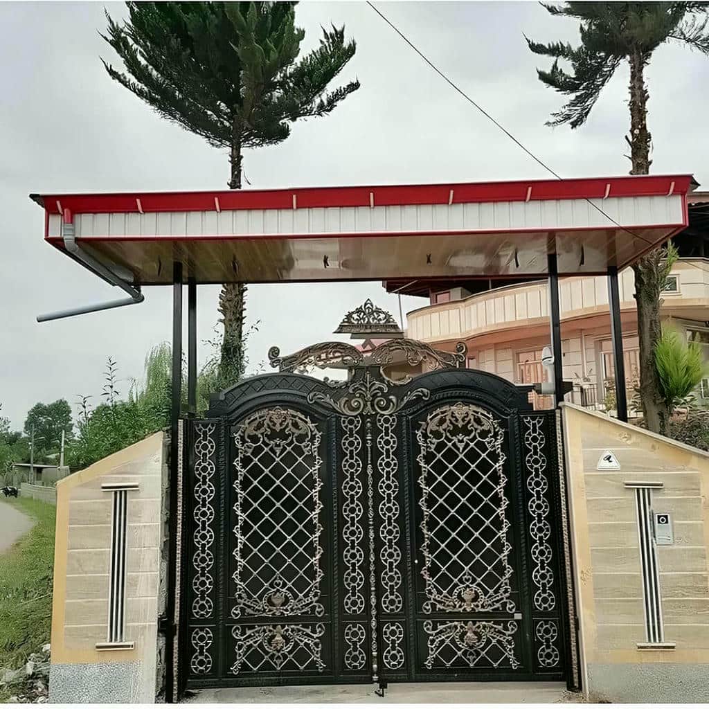 قیمت درب پارکینگ فلزی حیاط فرفورژه در بندرعباس