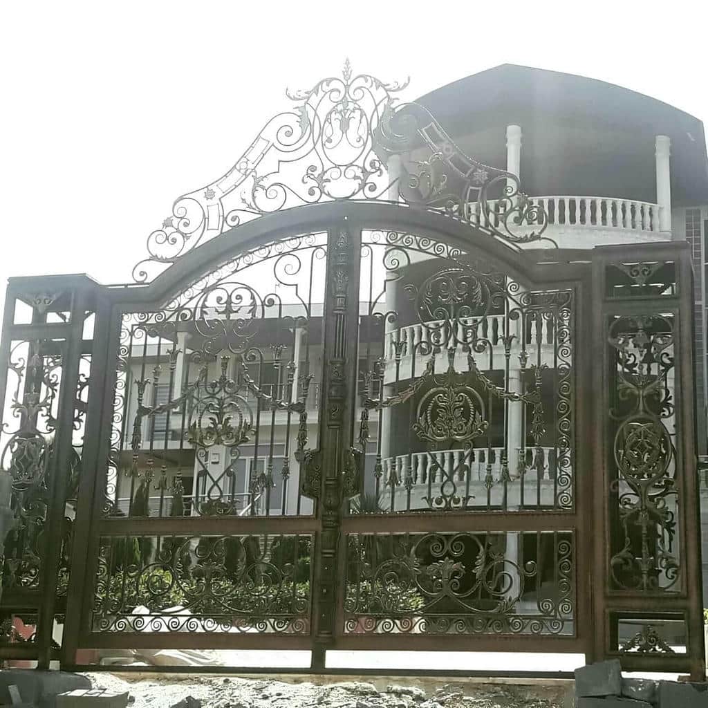 فروش درب پارکینگ فلزی حیاط رنگ مقاوم در گرگان