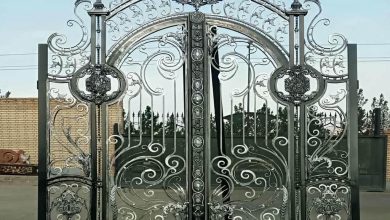 درب پارکینگ فلزی حیاط در ملارد