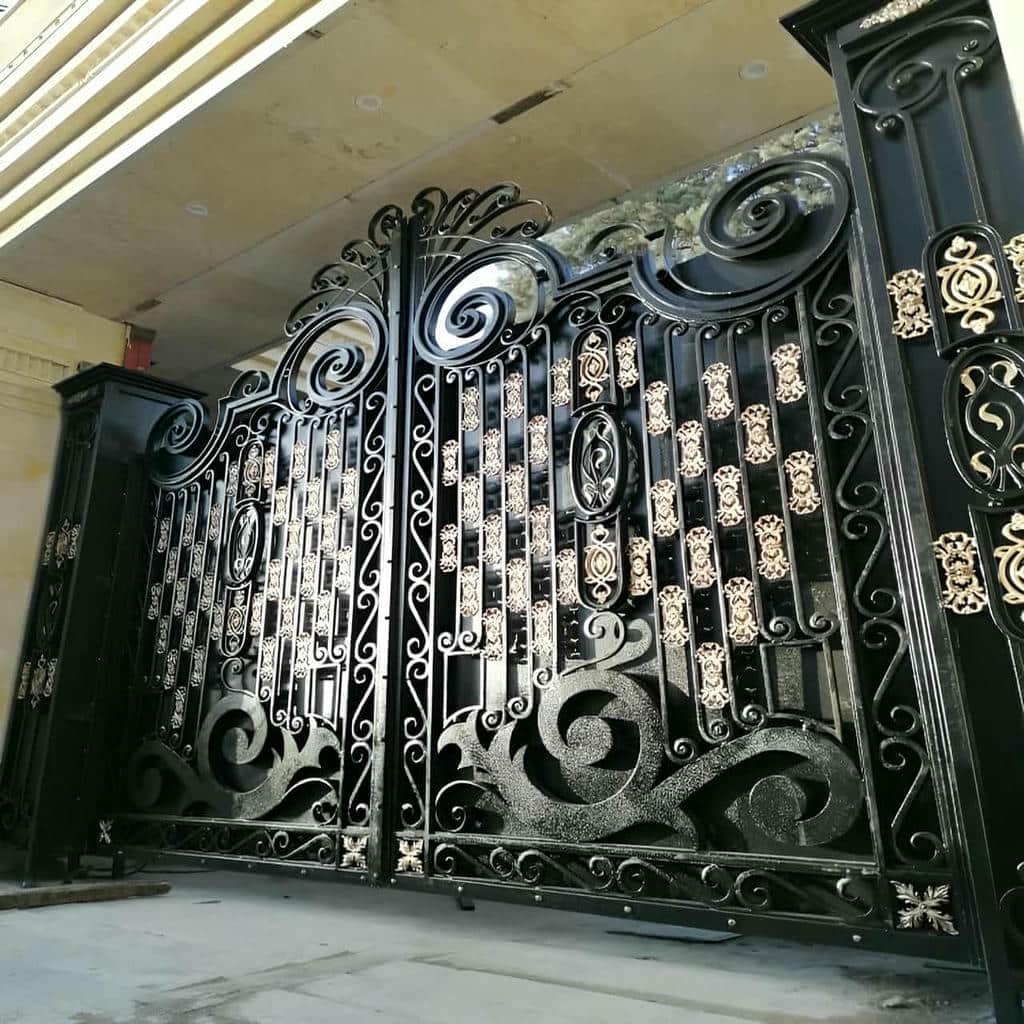 کارخانه درب پارکینگ فلزی حیاط آهنی در اراک