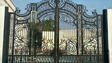 درب پارکینگ فلزی حیاط در سنندج
