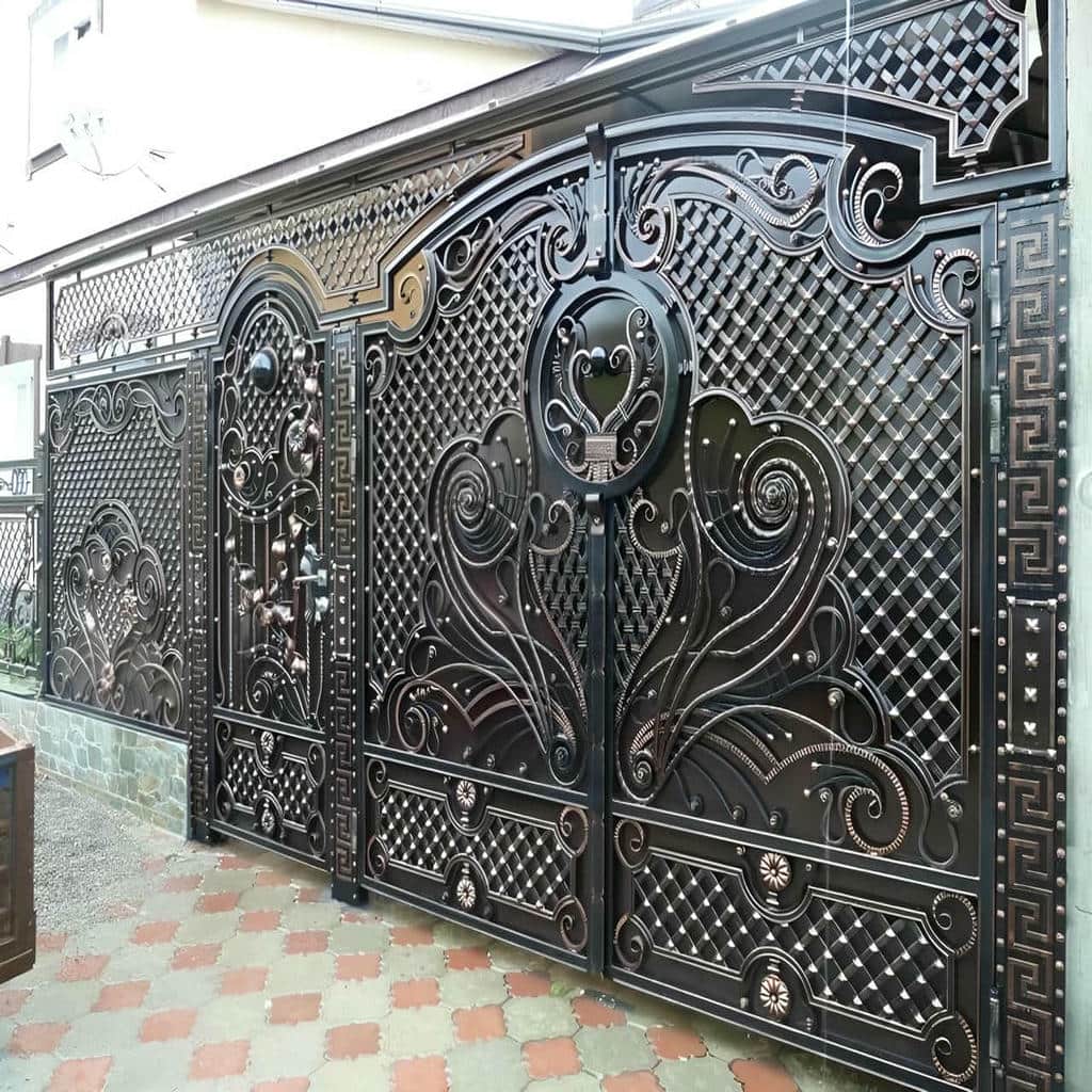 کارخانه درب پارکینگ حیاط ساده در بندر لنگه
