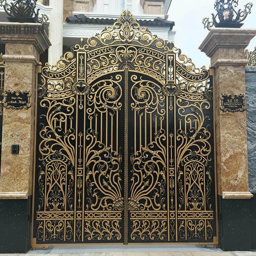 قیمت درب پارکینگ فلزی حیاط فرفورژه در نوشهر