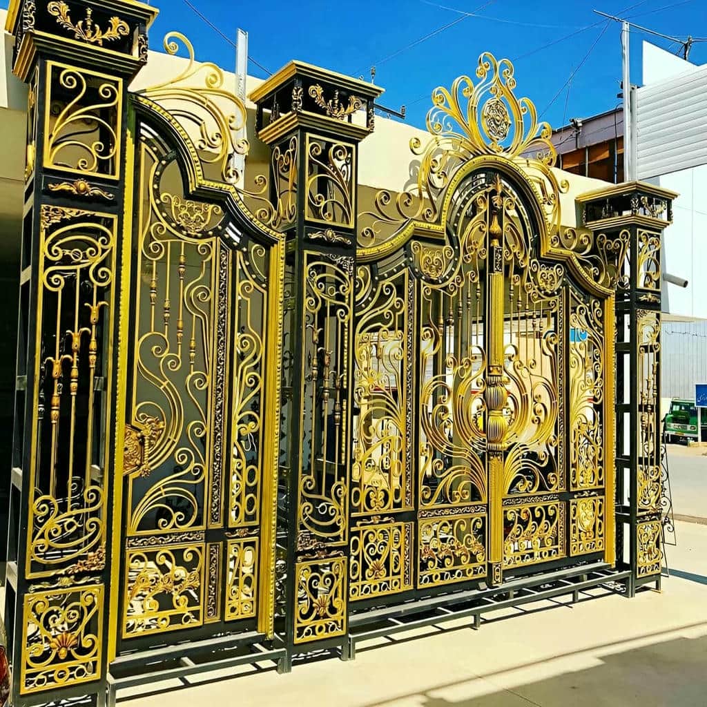 فروش درب پارکینگ فلزی حیاط رنگ مقاوم در سیرجان