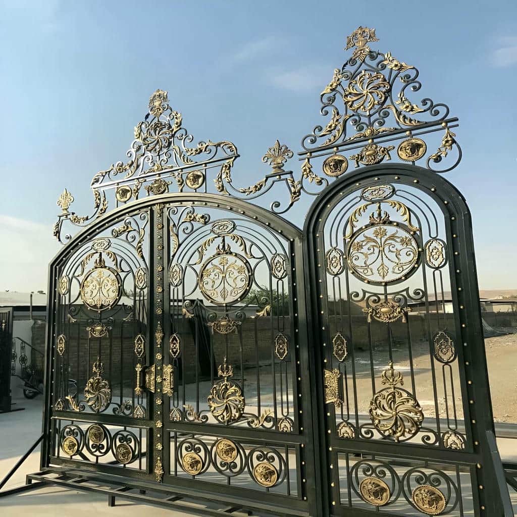 خرید درب پارکینگ فلزی حیاط ویلایی در آبادان