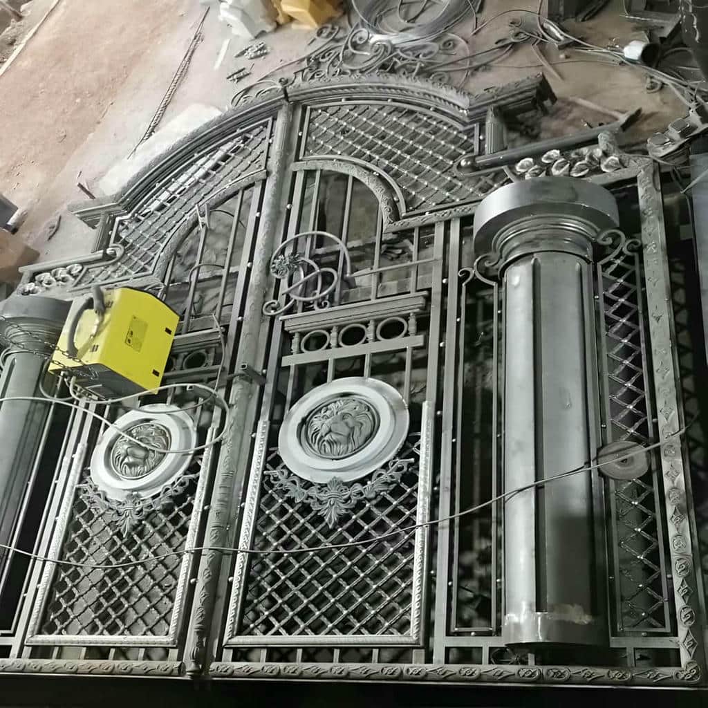 کارخانه درب پارکینگ فلزی حیاط تک لنگه در کیش