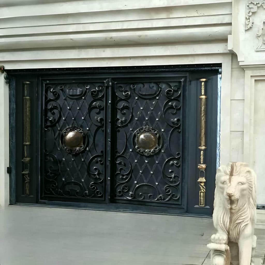 درب پارکینگ فلزی حیاط در زاهدان