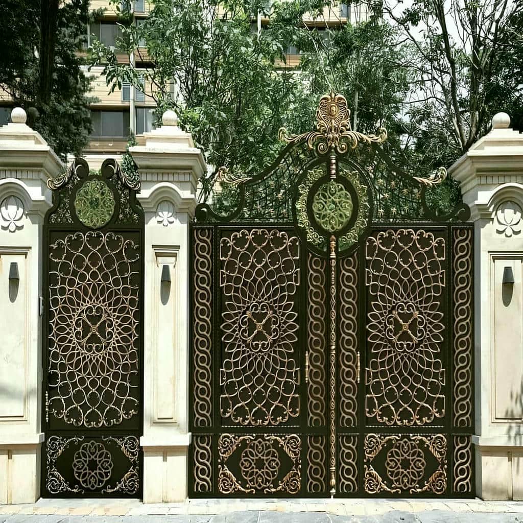 فروش درب پارکینگ فلزی حیاط ساده در ایرانشهر