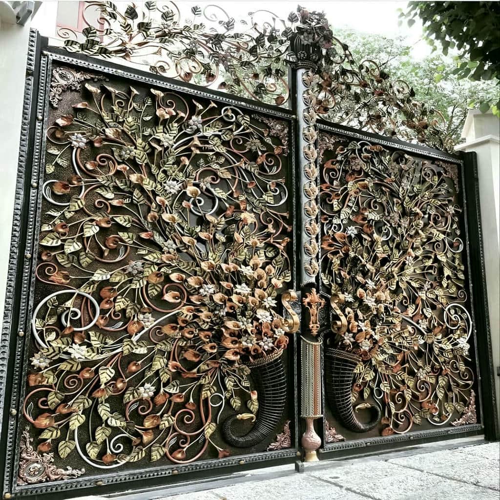 کارخانه درب پارکینگ فلزی حیاط باغ در کرج