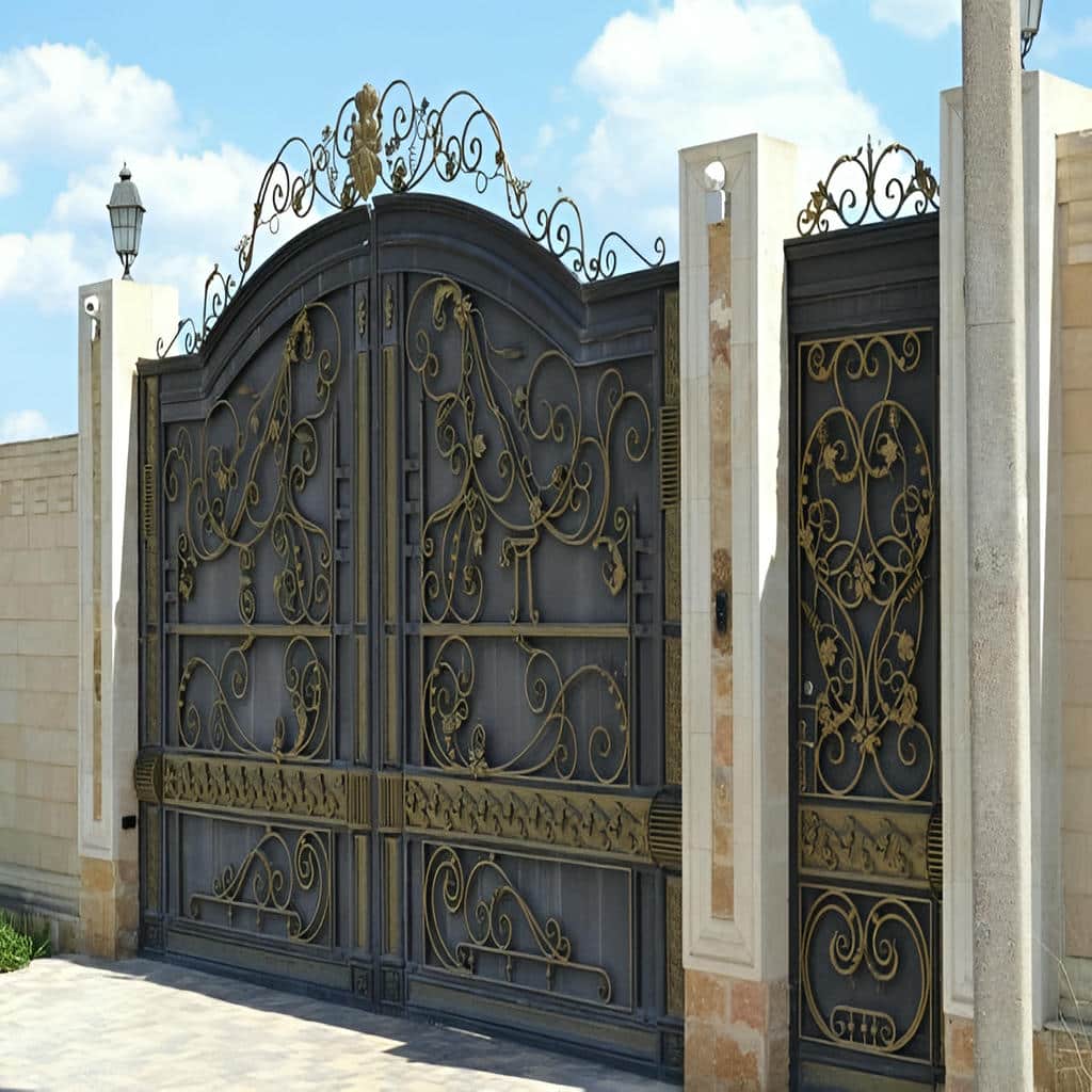 فروش درب پارکینگ فلزی حیاط ساده در نیشابور