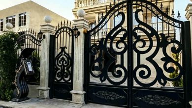 درب پارکینگ فلزی حیاط در بجنورد