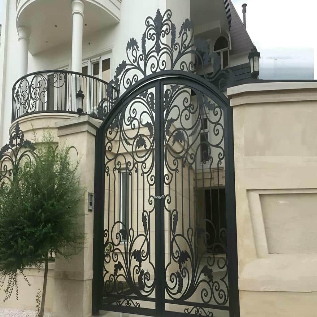 کارخانه درب پارکینگ فلزی حیاط آهنی در اردبیل