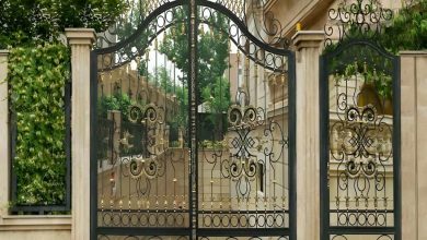 درب پارکینگ فلزی حیاط در آمل