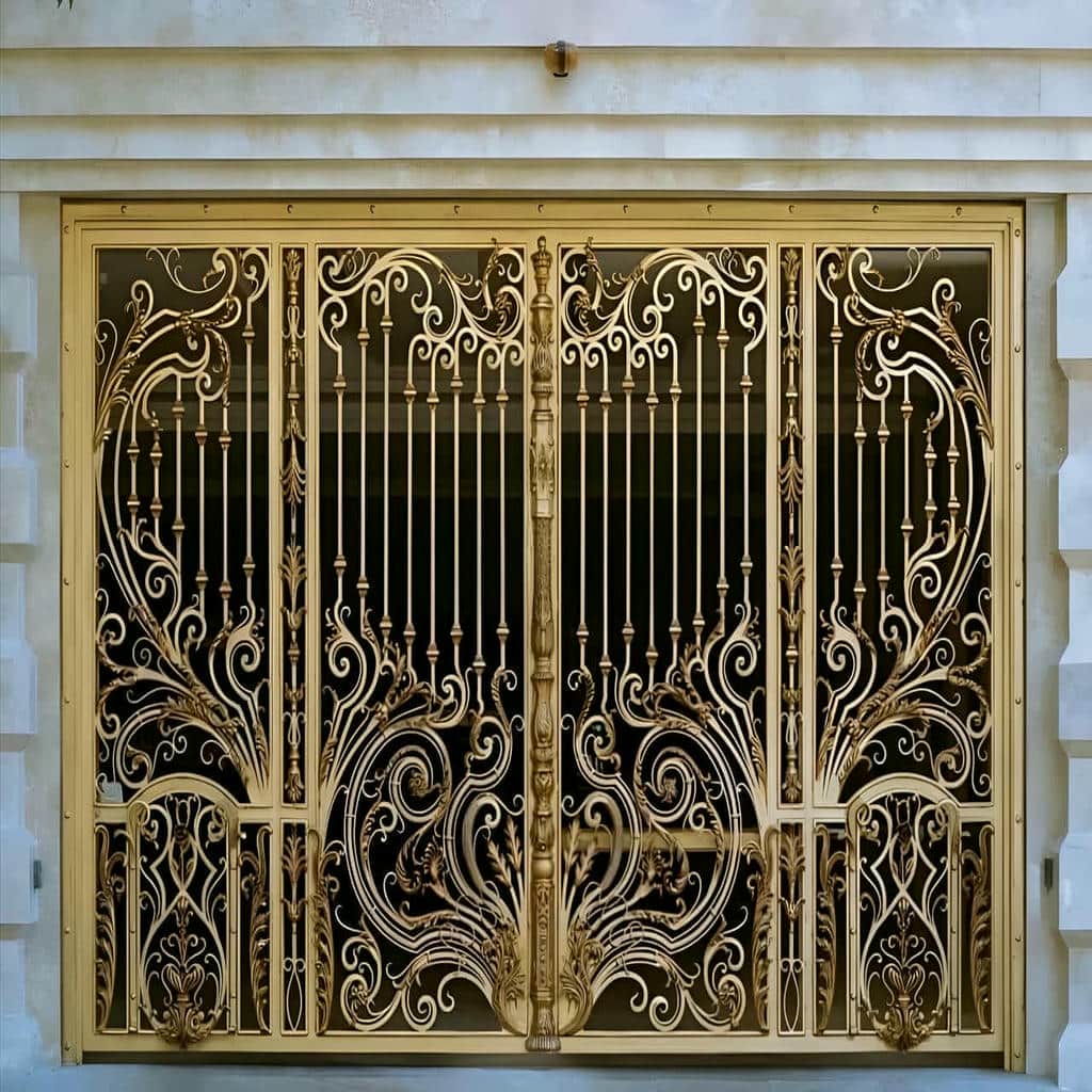 خرید درب پارکینگ فلزی حیاط فرفورژه در محمدشهر