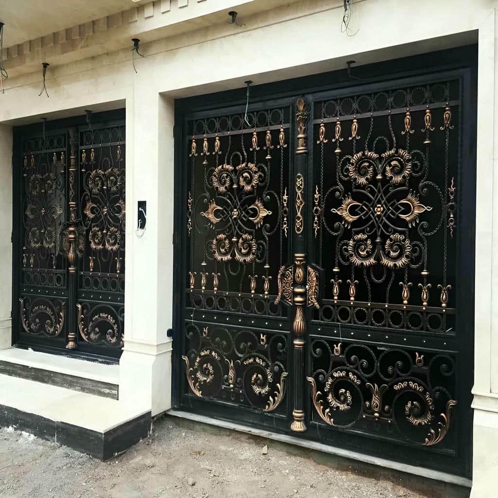 قیمت درب پارکینگ فلزی حیاط مدرن در آبسرد