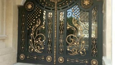 درب پارکینگ حیاط در فردیس کرج