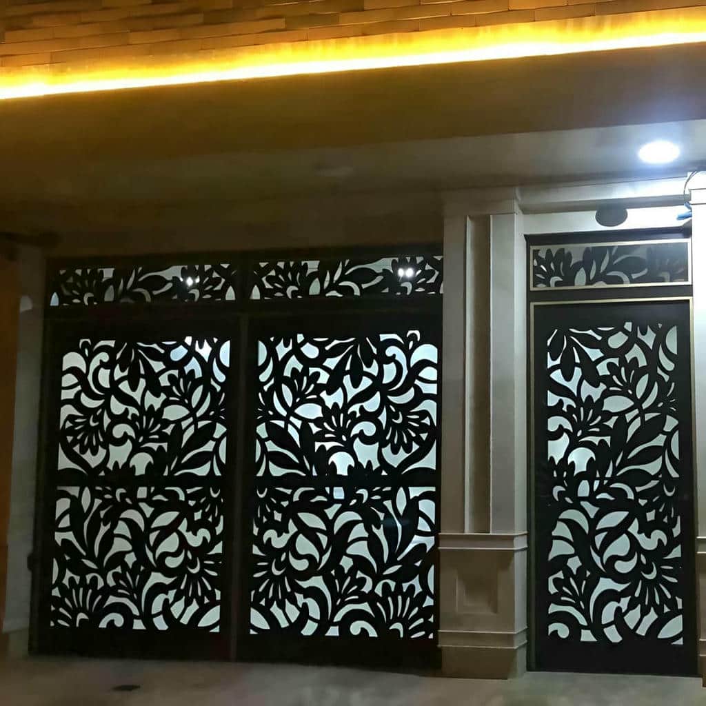 خرید درب پارکینگ فلزی حیاط ویلایی در گنبدکاووس
