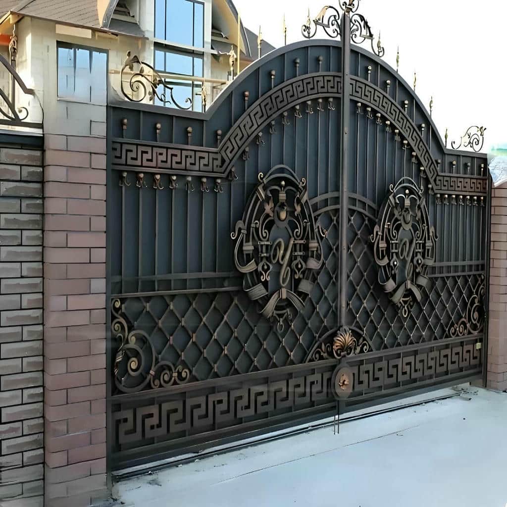 قیمت درب پارکینگ فلزی حیاط فرفورژه در گنبدکاووس