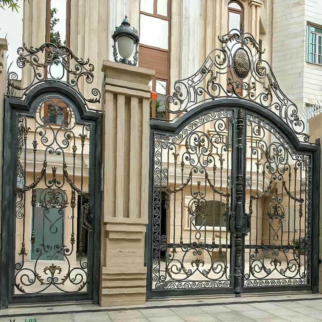 نصب درب پارکینگ فلزی حیاط کلاسیک در نظرآباد