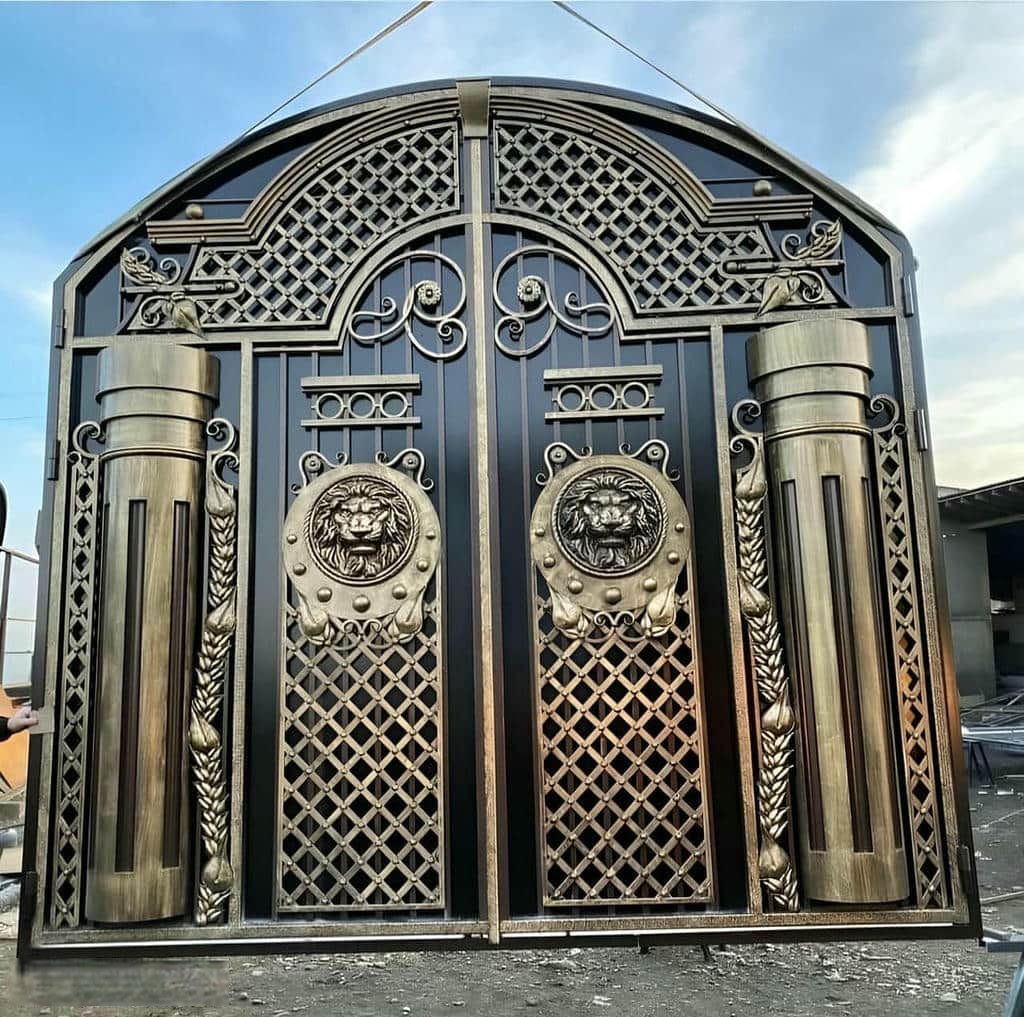 فروش درب پارکینگ فلزی حیاط ساده در یاسوج