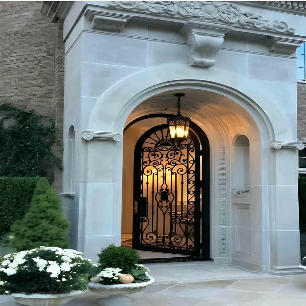 کارخانه درب پارکینگ حیاط دو لنگه در فردیس کرج