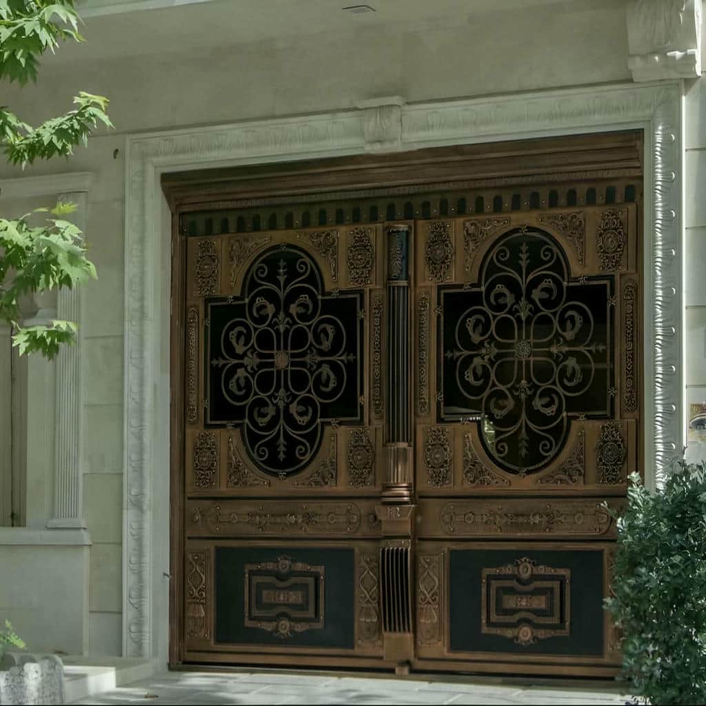 درب پارکینگ فلزی حیاط در طالقان