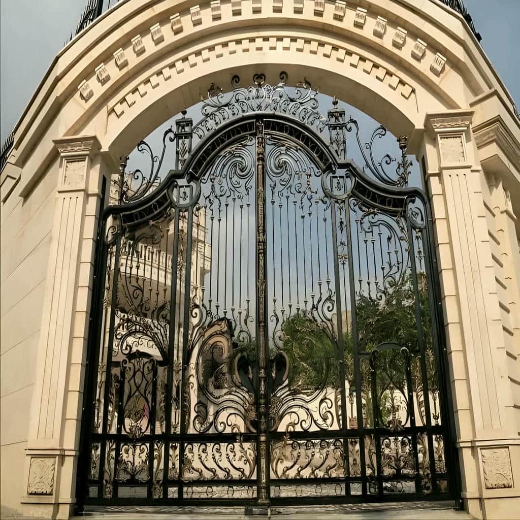 خرید درب پارکینگ فلزی حیاط رنگ مقاوم در تهران