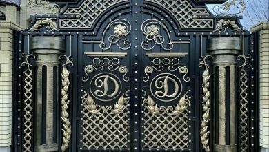 درب پارکینگ فلزی حیاط در ارومیه