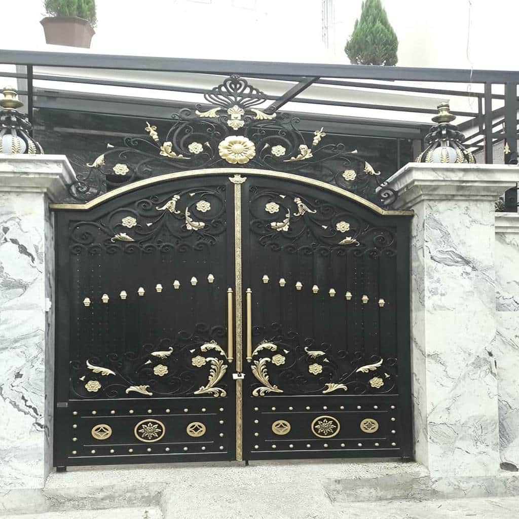 خرید درب پارکینگ فلزی حیاط ویلایی در اراک