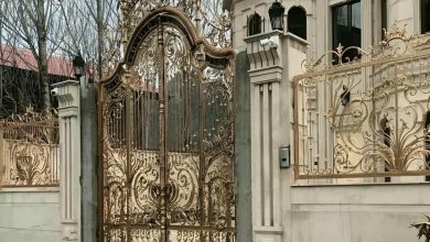 درب پارکینگ فلزی حیاط در بابل