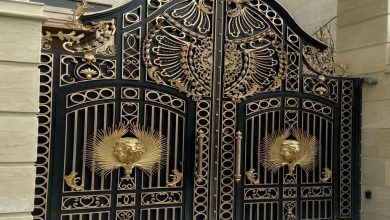 درب پارکینگ فلزی حیاط در تهران