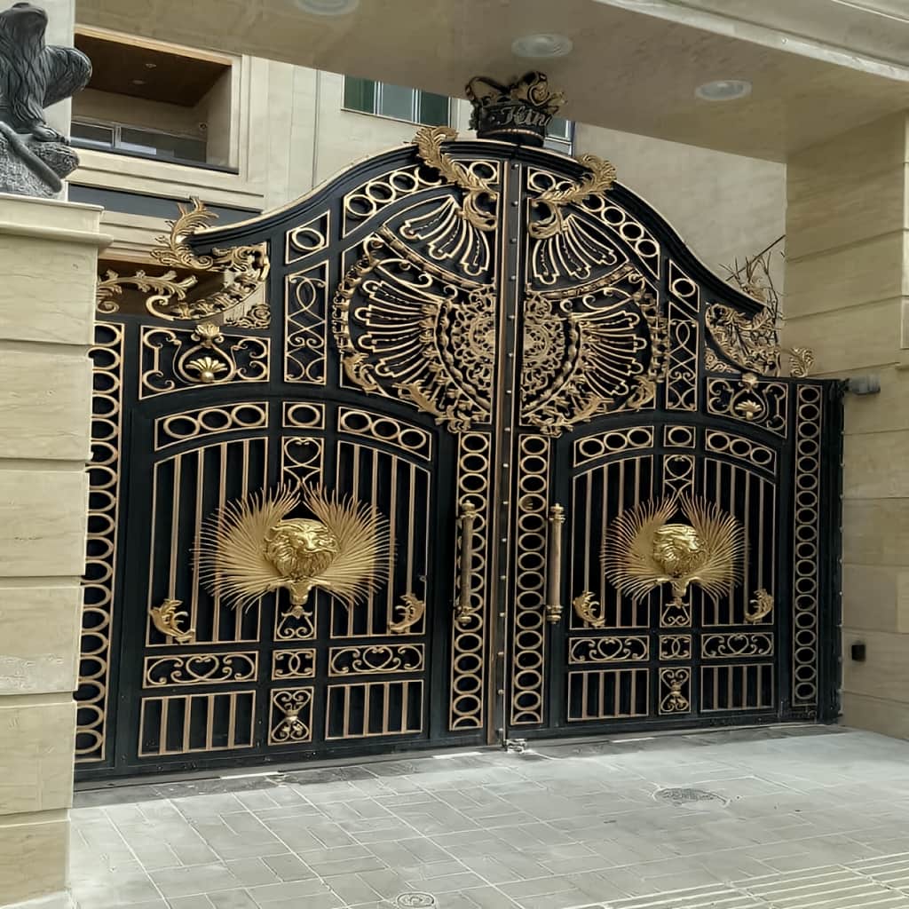 درب پارکینگ فلزی حیاط در تهران