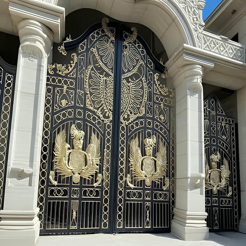 خرید درب پارکینگ فلزی حیاط پروفیل سنگین در سقز