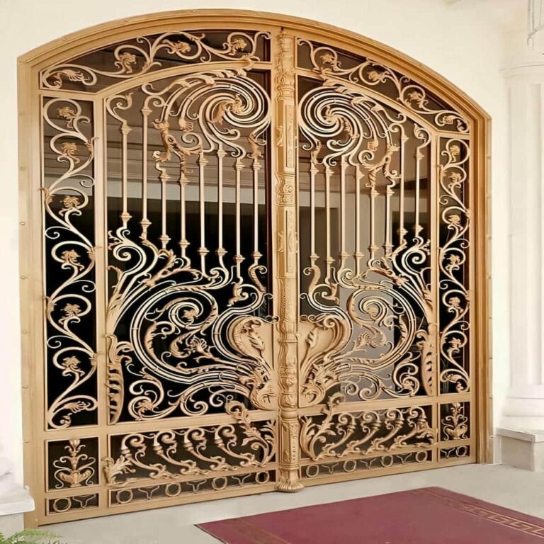 درب پارکینگ فلزی حیاط در ساوه