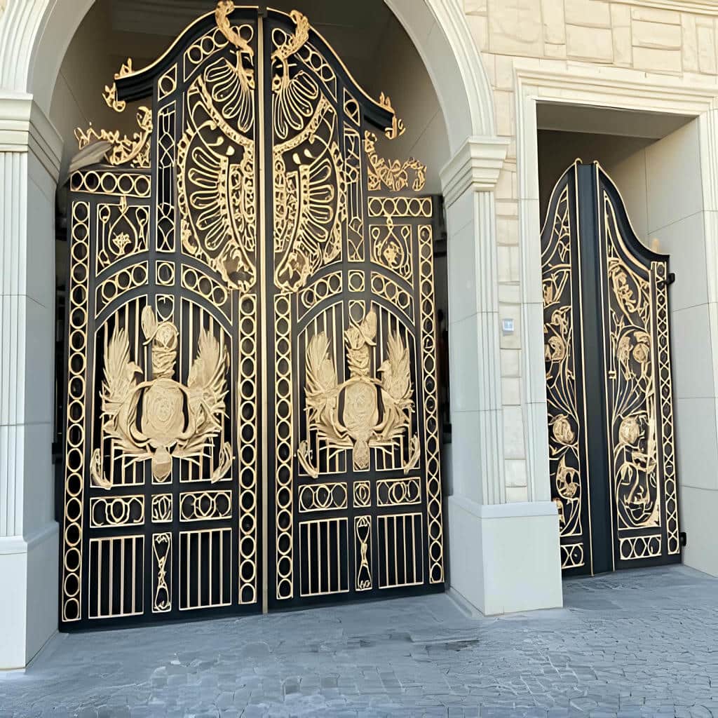 قیمت درب پارکینگ فلزی حیاط فرفورژه در چالوس