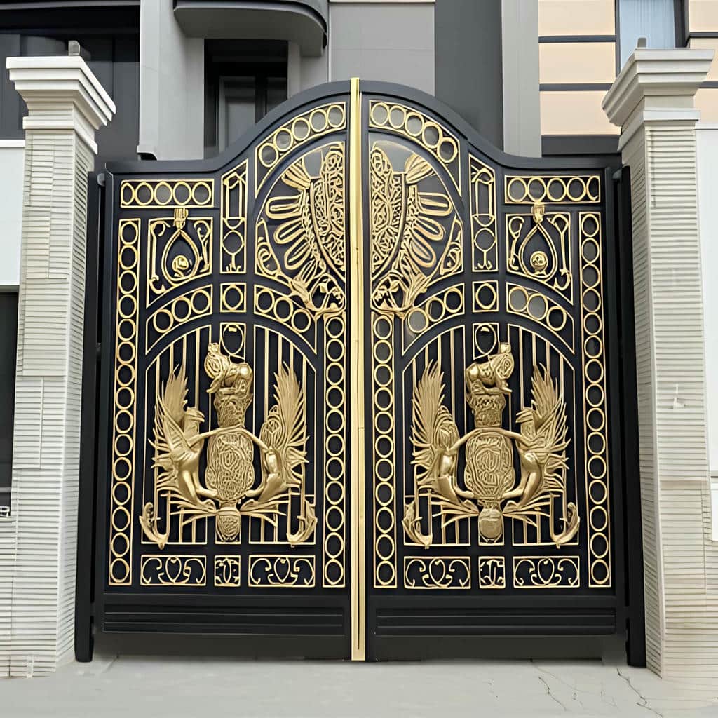 فروش درب پارکینگ فلزی حیاط ساده در اراک