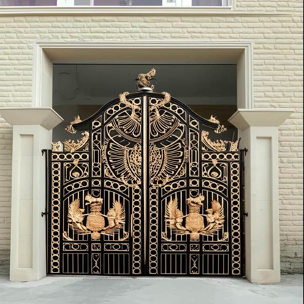 قیمت درب پارکینگ فلزی حیاط مدرن در پرند