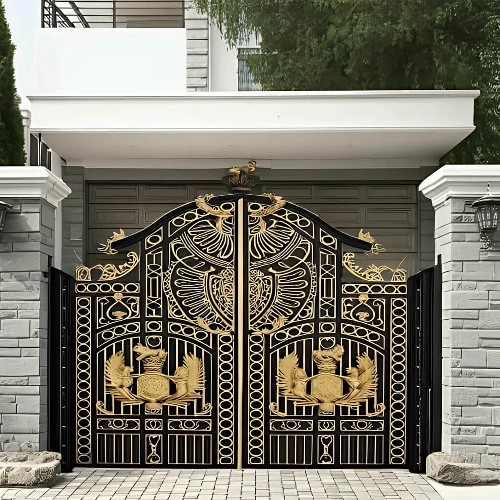 فروش درب پارکینگ فلزی حیاط ساده در شیراز