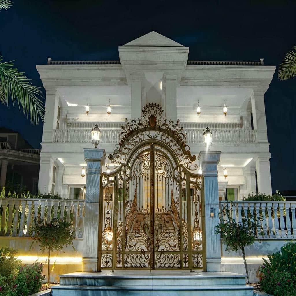 قیمت درب پارکینگ فلزی حیاط فرفورژه در زاهدان