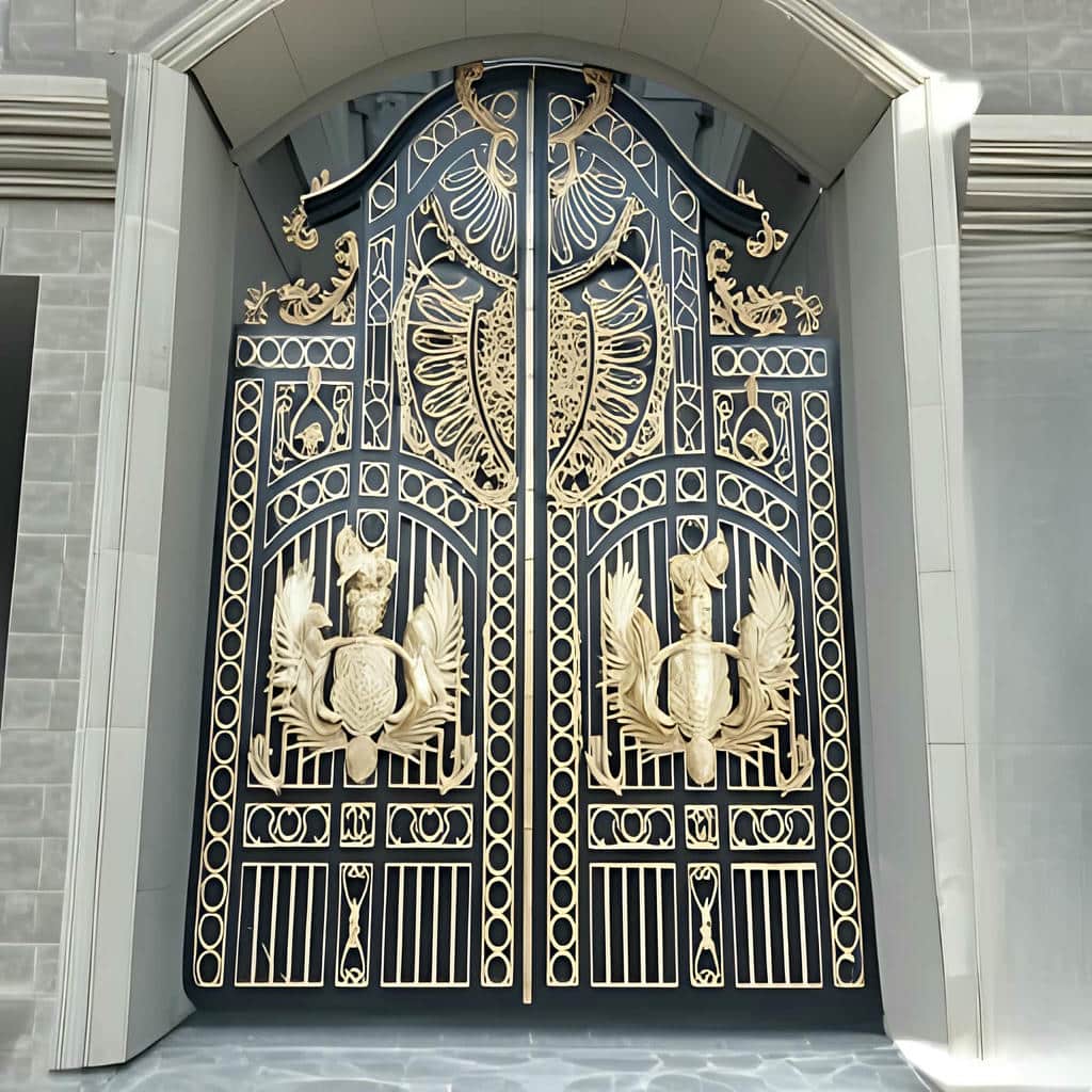خرید درب پارکینگ فلزی حیاط ویلایی در چالوس