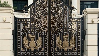 درب پارکینگ فلزی حیاط در نظرآباد