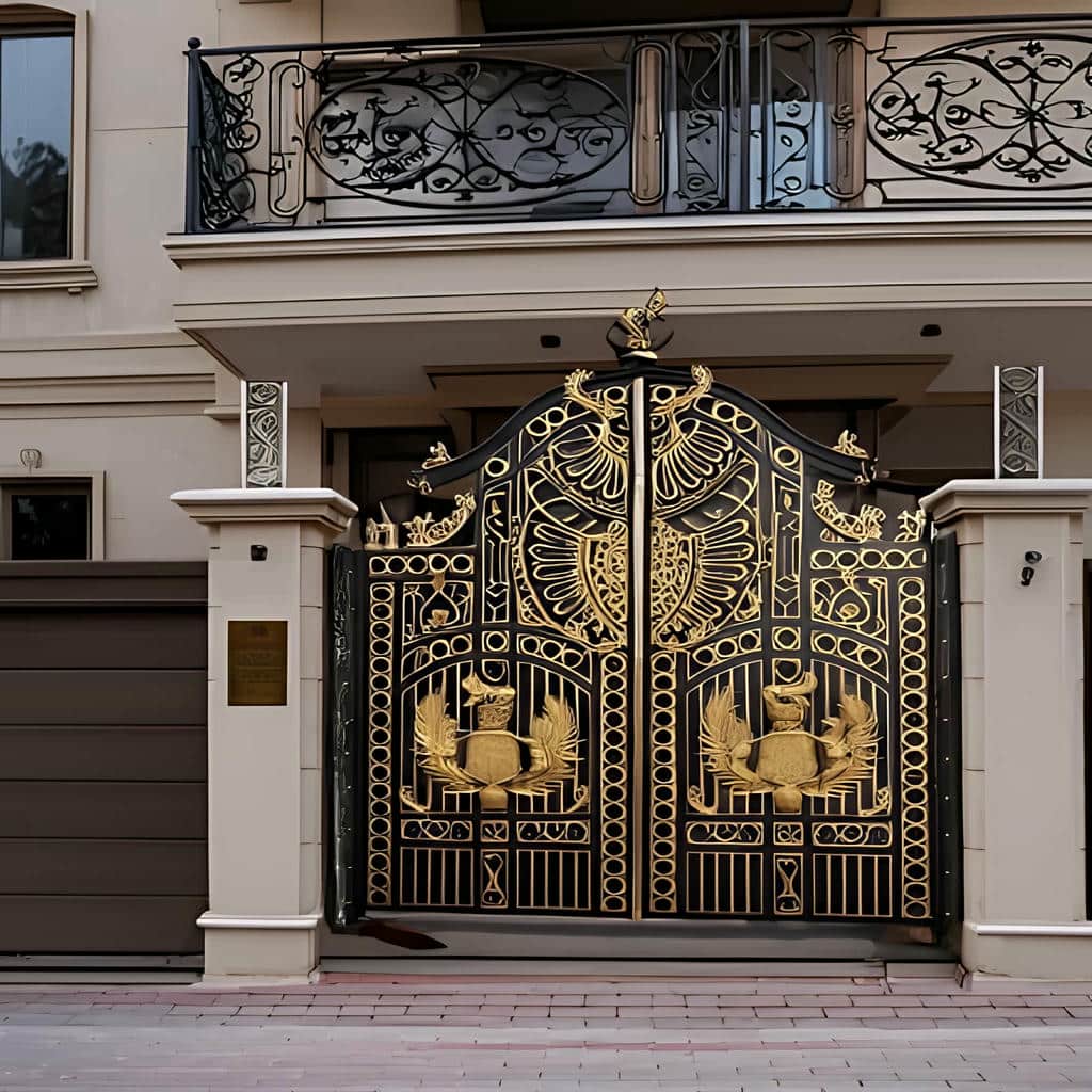 قیمت درب پارکینگ فلزی حیاط پروفیل سنگین در قائمشهر