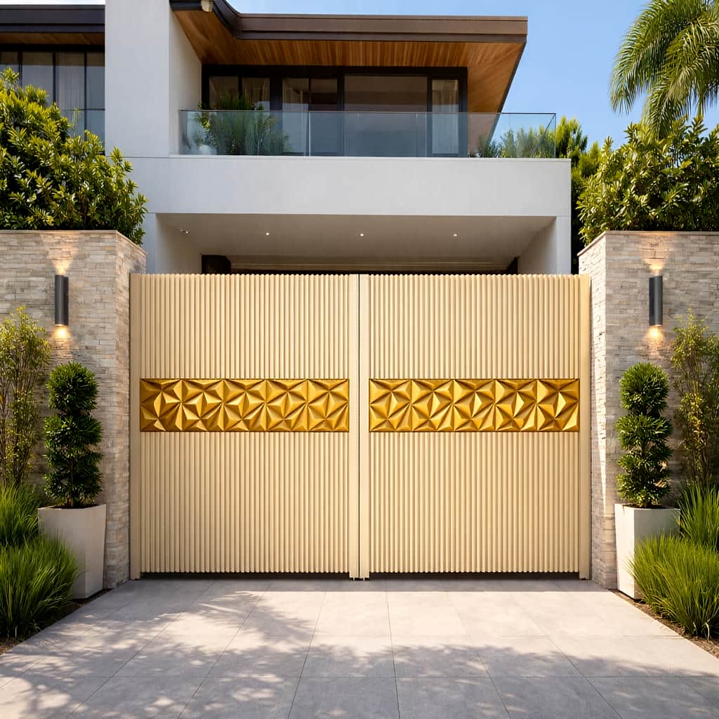 قیمت درب پارکینگ فلزی حیاط فرفورژه در اردبیل