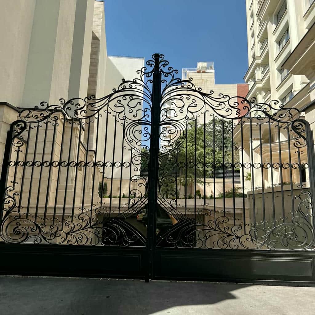 قیمت درب پارکینگ فلزی حیاط پروفیل سنگین در چابهار