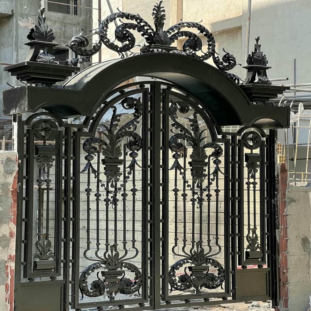 فروش درب پارکینگ فلزی حیاط ساده در گنبدکاووس