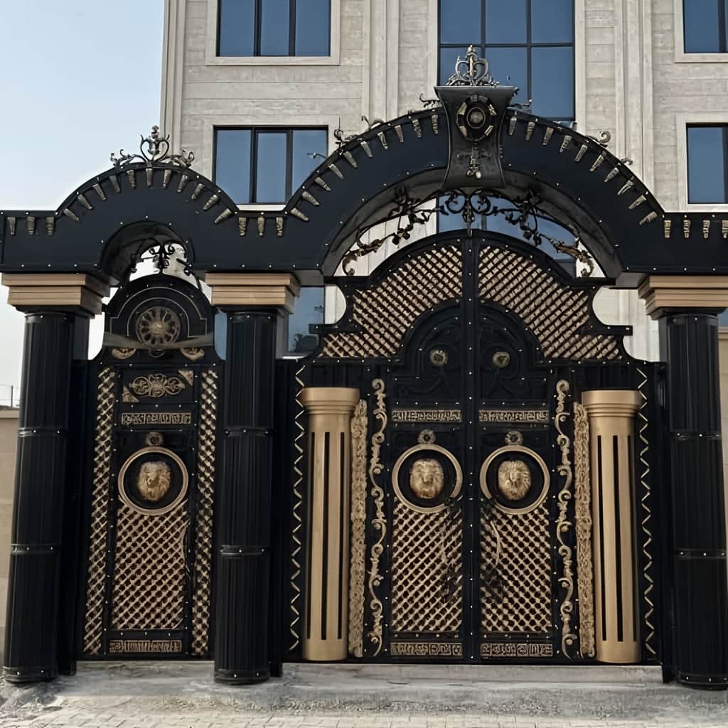 خرید درب پارکینگ فلزی حیاط ویلایی در تبریز