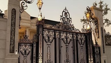 درب پارکینگ فلزی حیاط در نیشابور