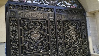 درب پارکینگ فلزی حیاط در گرگان