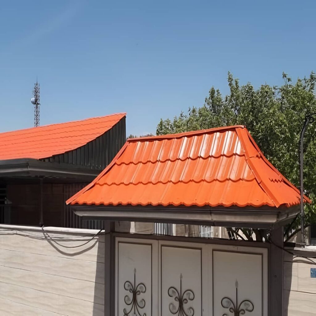 نصب آردواز حیاط با مسیر تخلیه آب